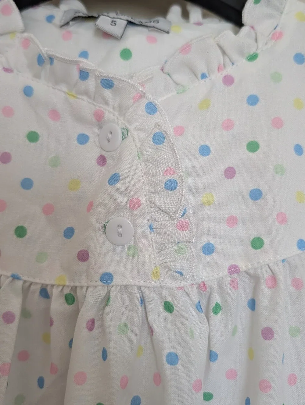 NWT Sweet Dreams Confetti Dot Gown For Girls Size 5